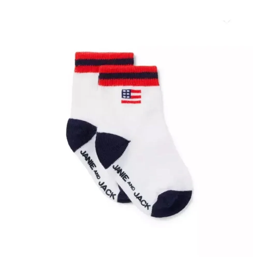 Janie & Jack Baby Boy Set of 2 Socks Size 0-6 Months